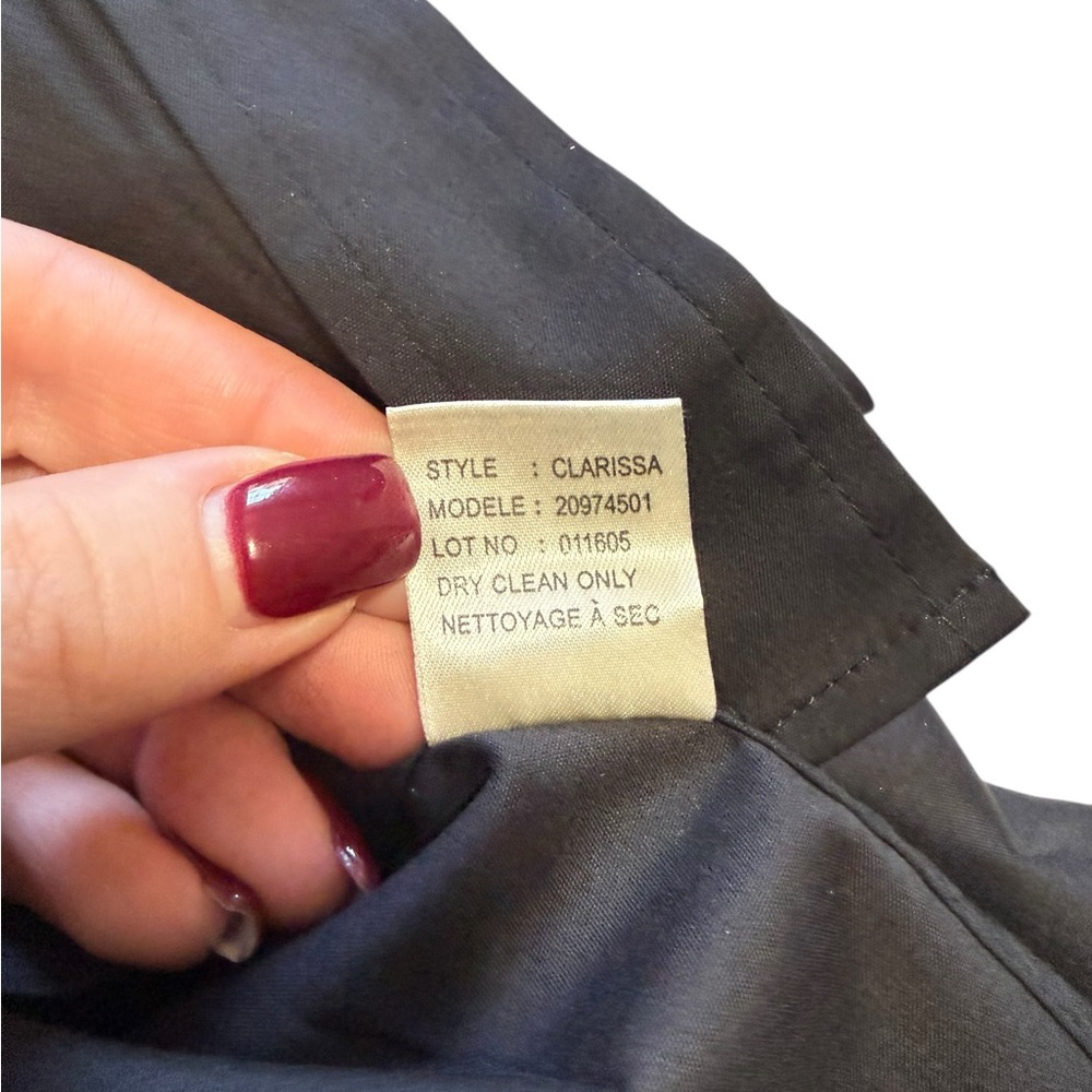 Theory Clarissa Button Dress Shirt size small black - Picture 4 of 8